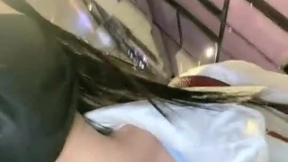 在一次私人拍摄中操了一个角色扮演学校泳装的女孩！- 大西惠美
